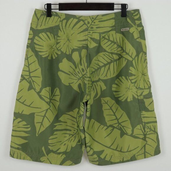 Columbia Omni-Shade Men's Size 30 Green Leaf Quick Dry Board Shorts - Picture 3 of 9